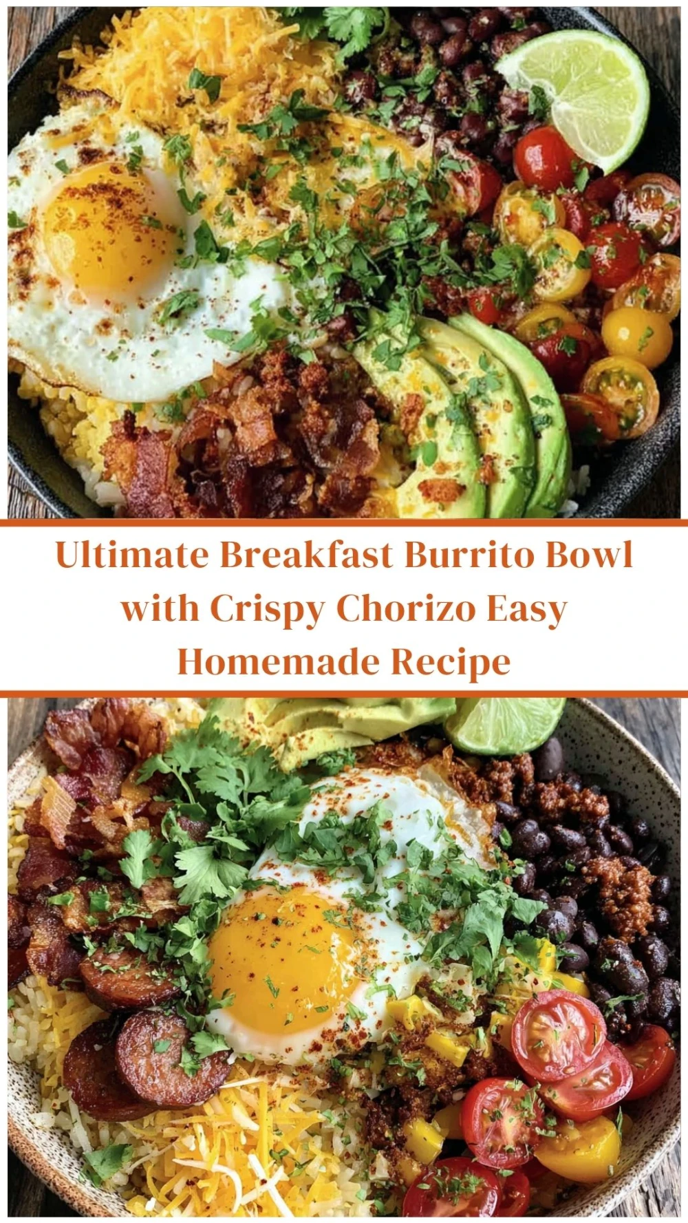 Ultimate Breakfast Burrito Bowl with Crispy Chorizo