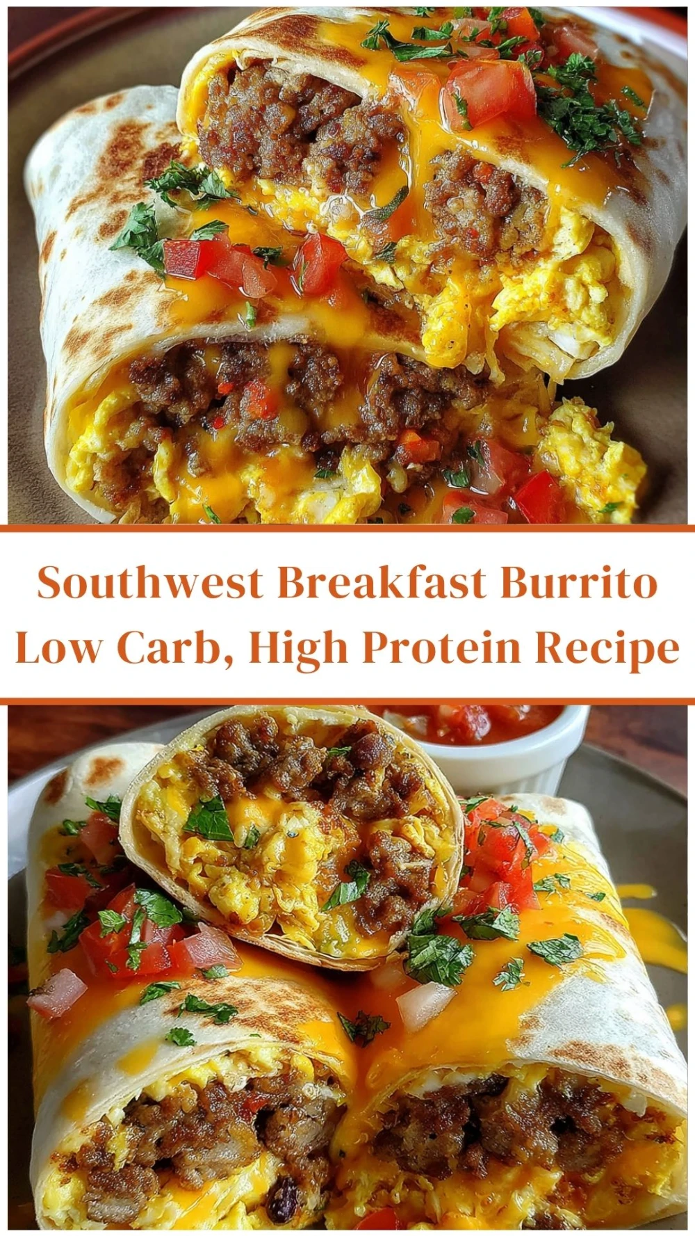 Southwest Breakfast Burrito – Low Carb, High Protein