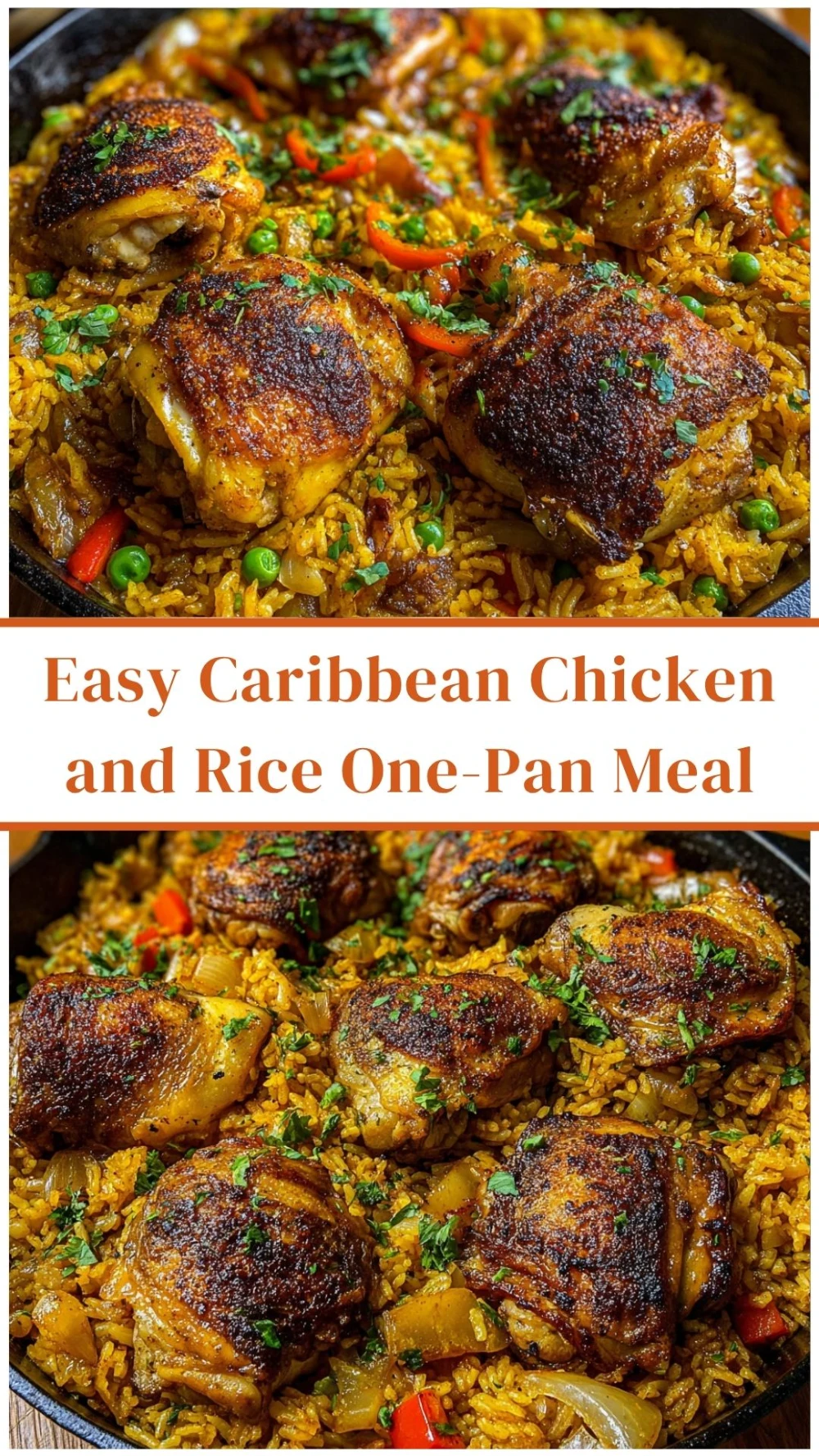 Easy Caribbean Chicken and Rice One-Pan Meal