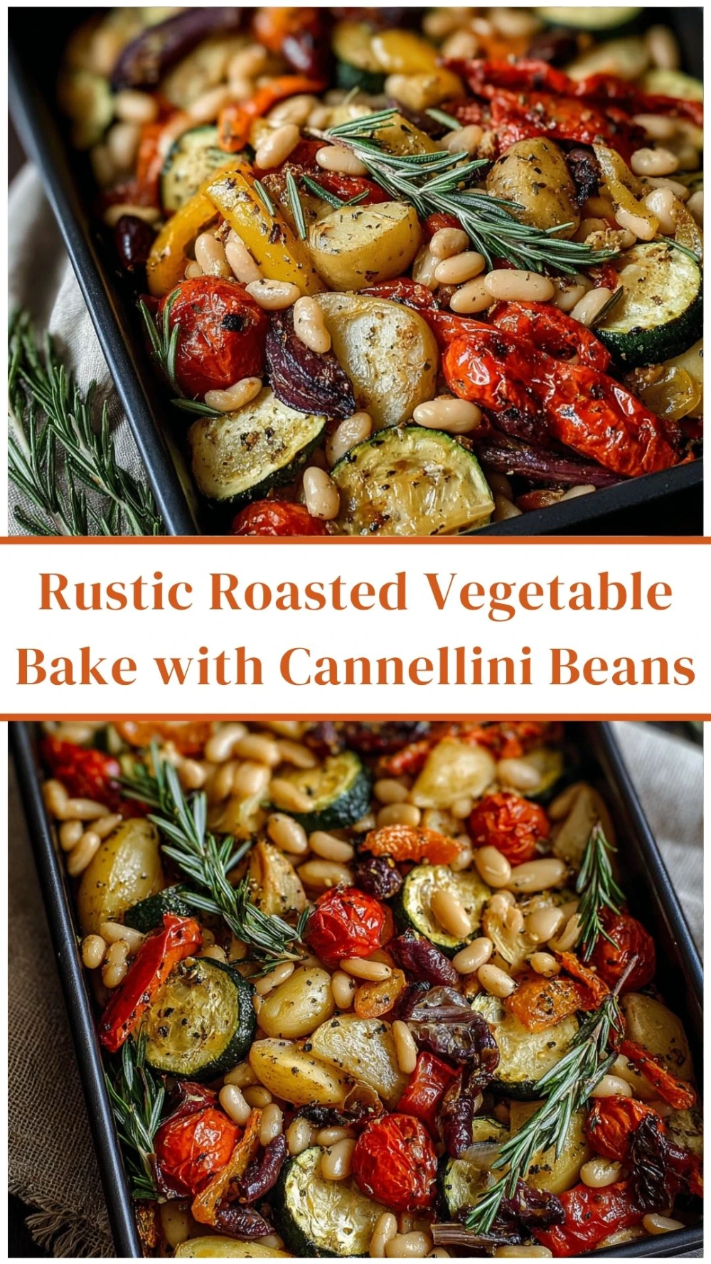 Rustic Roasted Vegetable Bake with Cannellini Beans