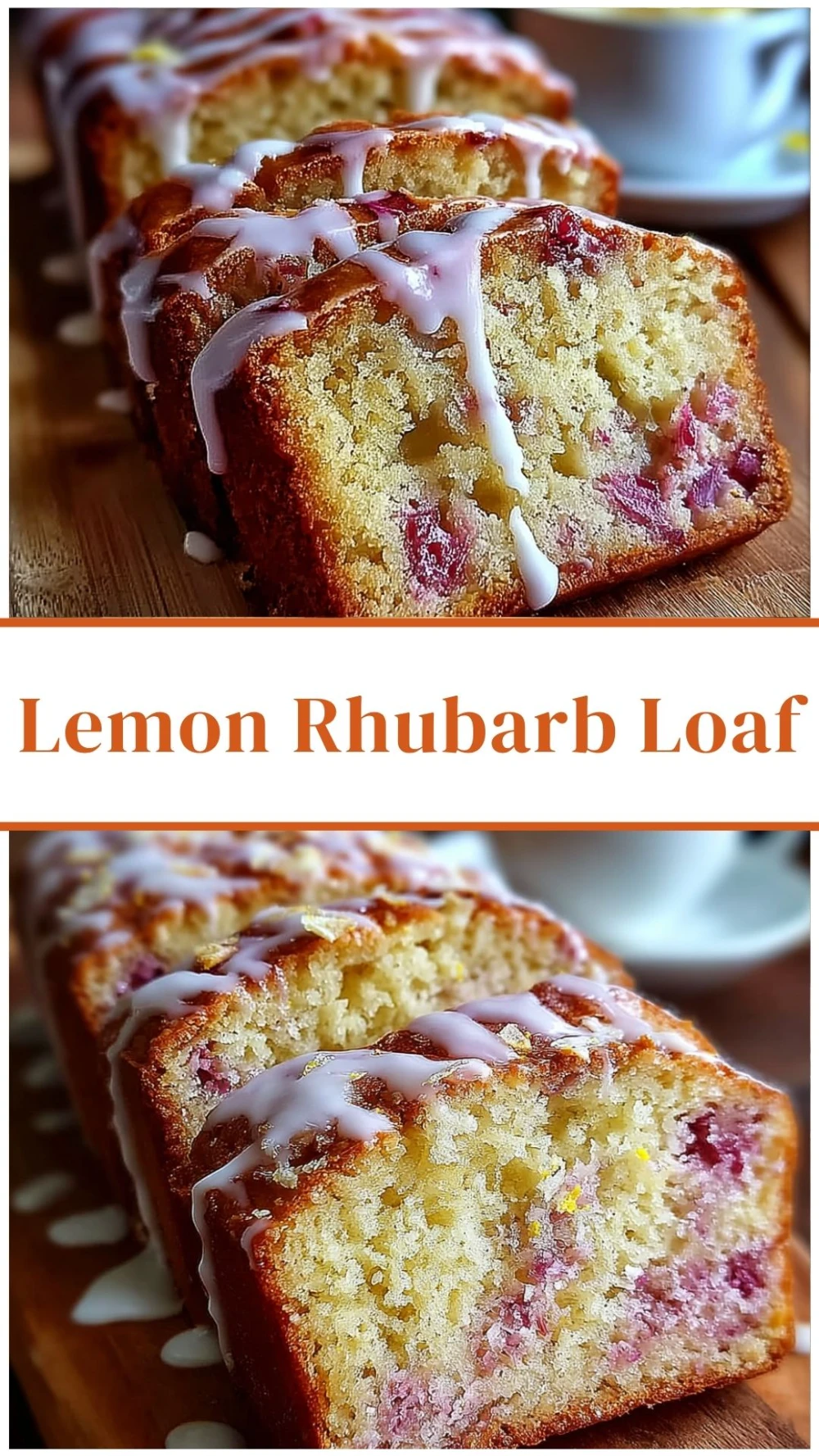 Zesty Lemon Rhubarb Loaf