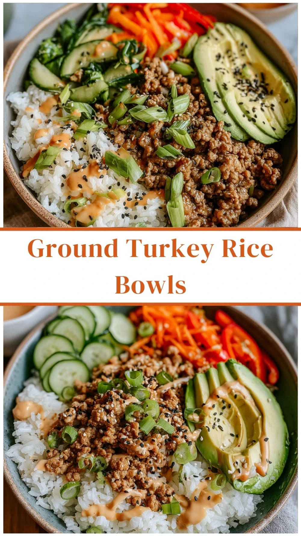Ground Turkey Rice Bowls