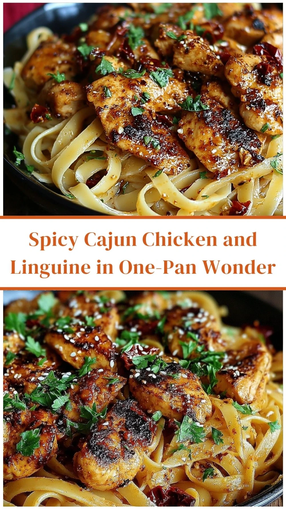 Spicy Cajun Chicken and Linguine in One-Pan Wonder