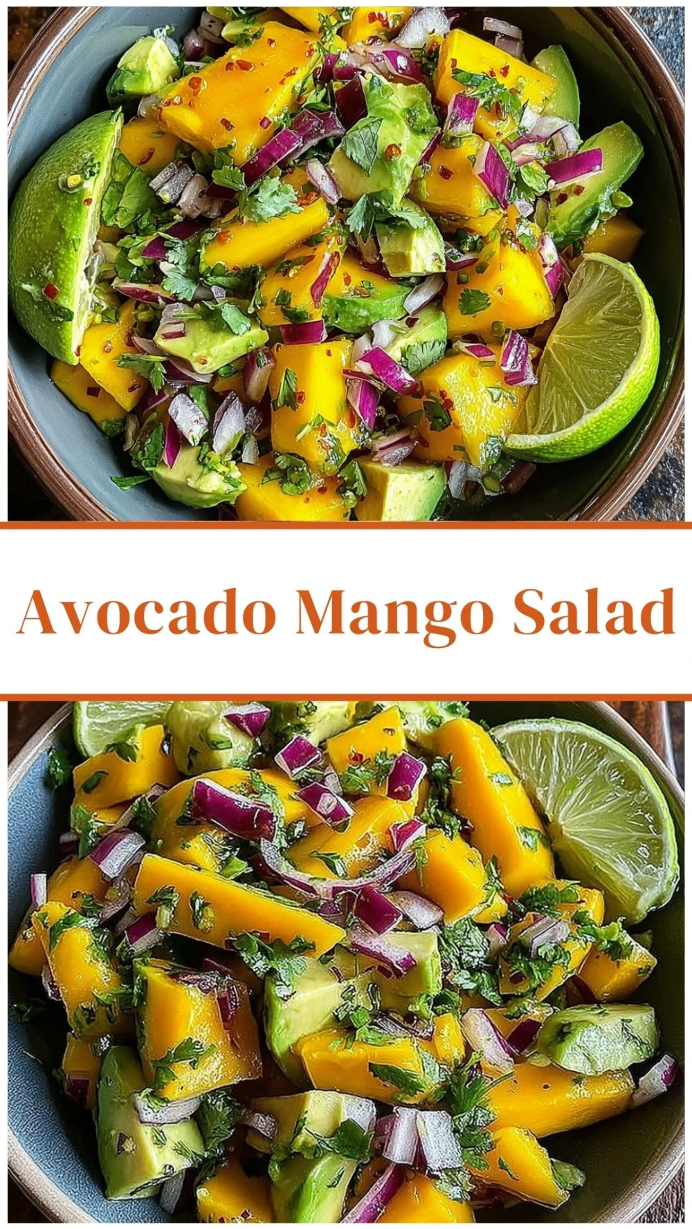 Vibrant Avocado Mango Salad with Lime Vinaigrette