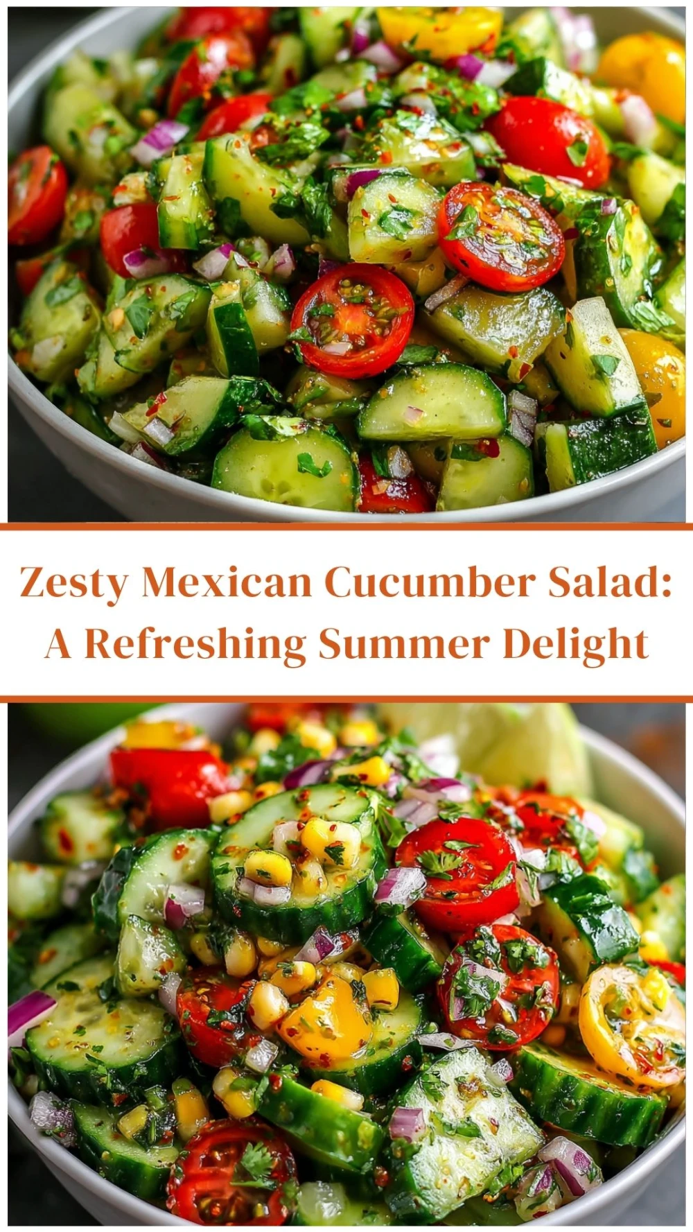 Zesty Mexican Cucumber Salad: A Refreshing Summer Delight