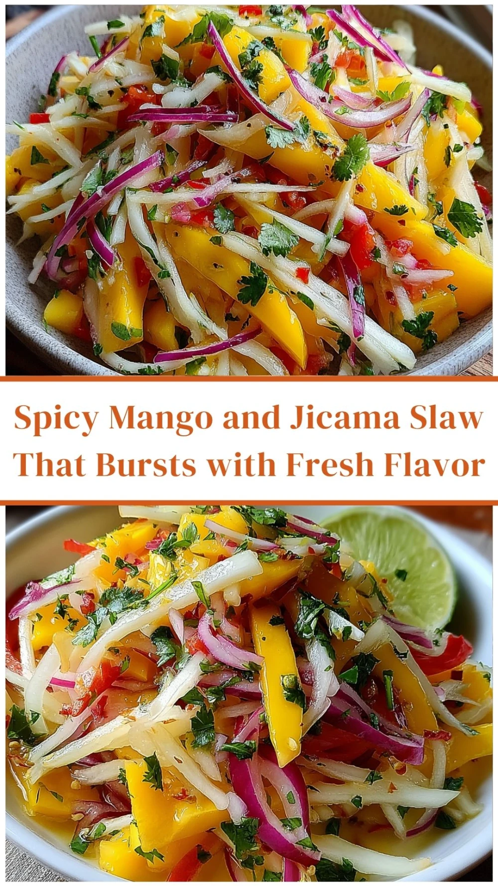 Spicy Mango and Jicama Slaw That Bursts with Fresh Flavor