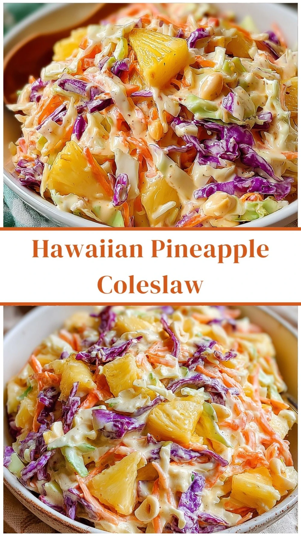 Hawaiian Pineapple Coleslaw