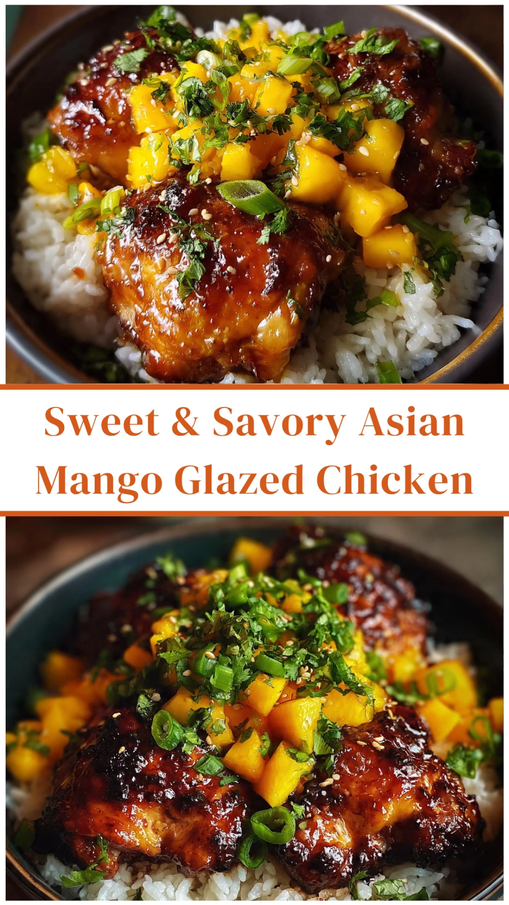 Sweet & Savory Asian Mango Glazed Chicken