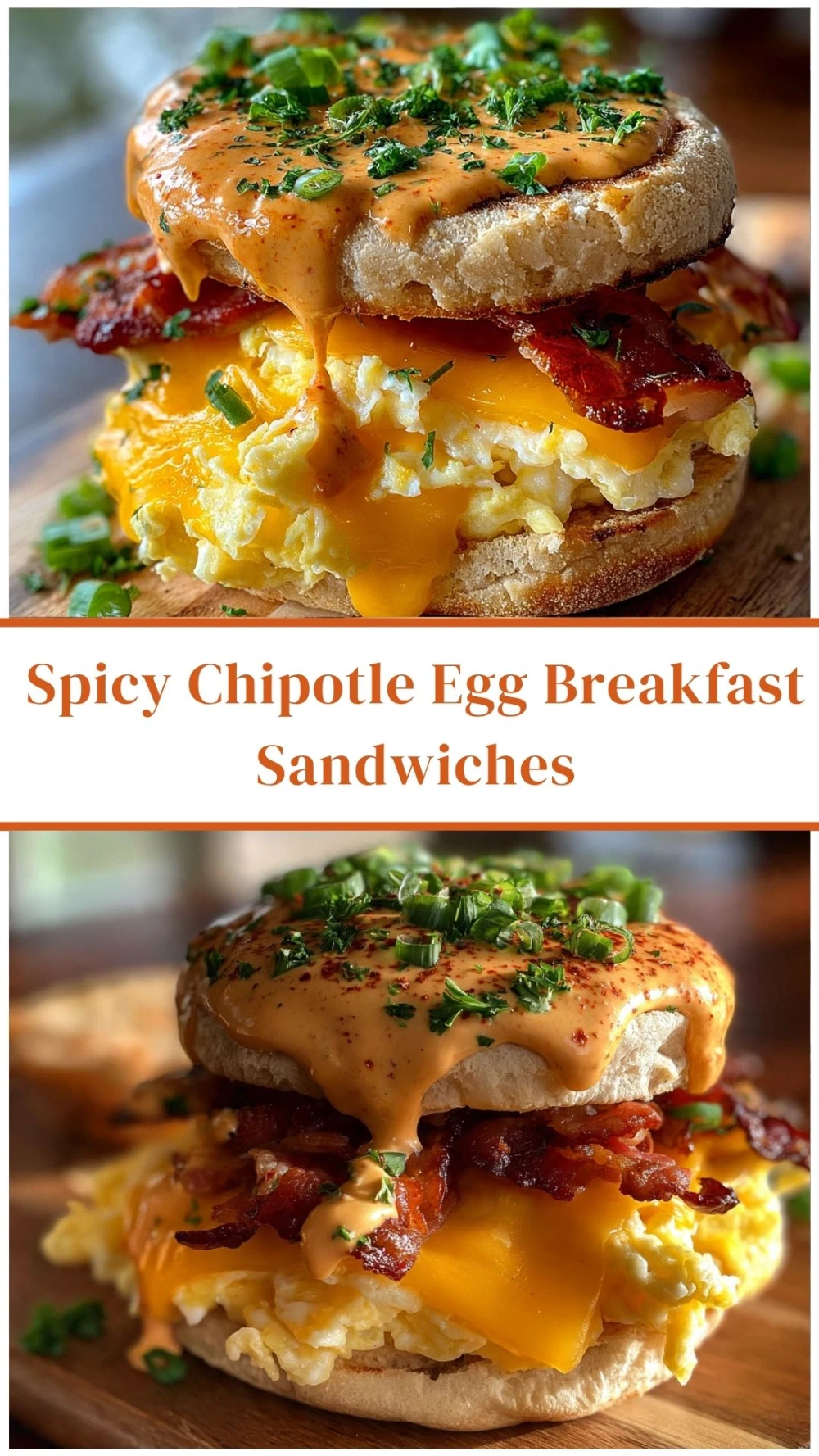 Spicy Chipotle Egg Breakfast Sandwiches