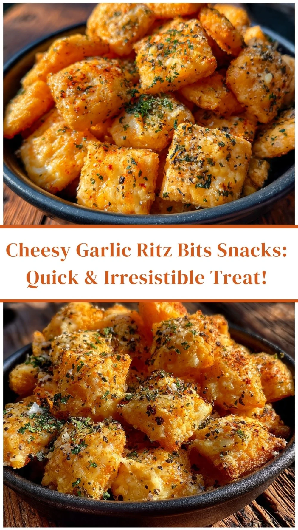Cheesy Garlic Ritz Bits Snacks