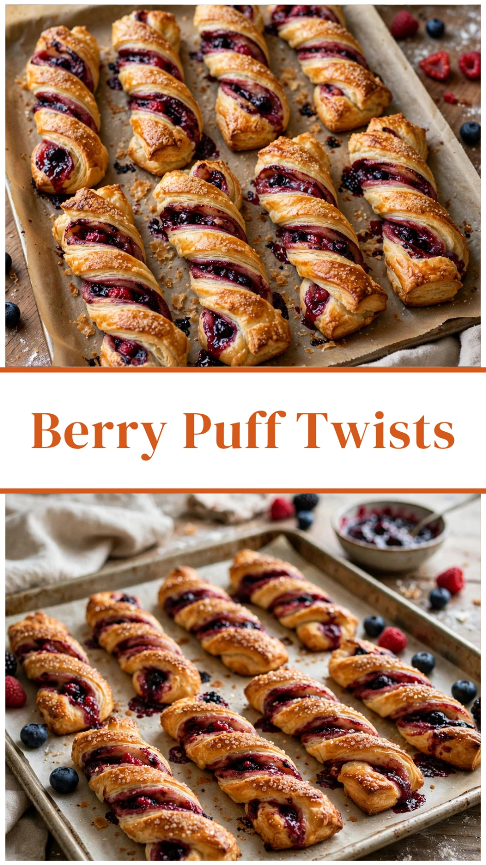 Irresistible Berry Puff Twists