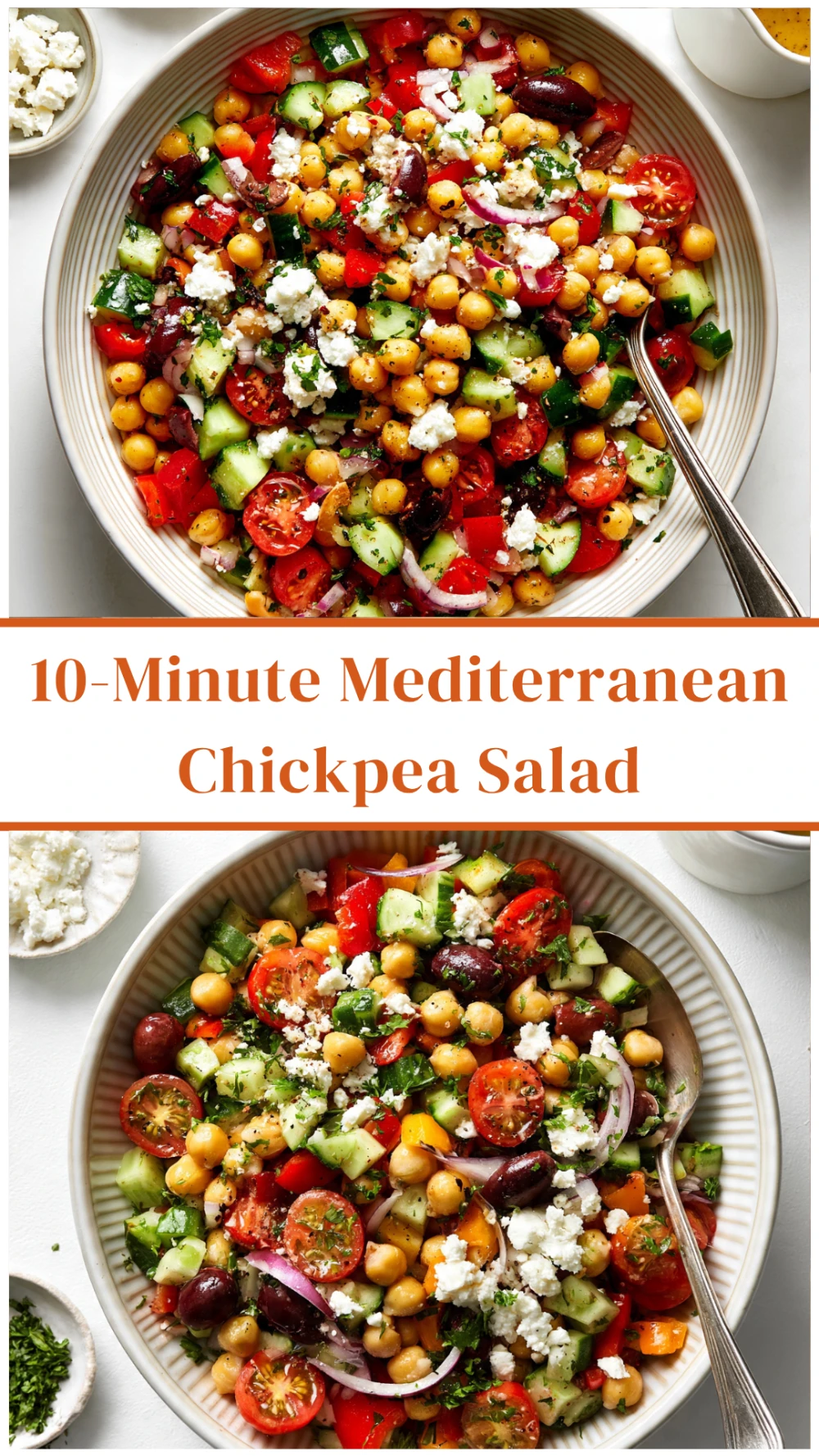 10-Minute Mediterranean Chickpea Salad