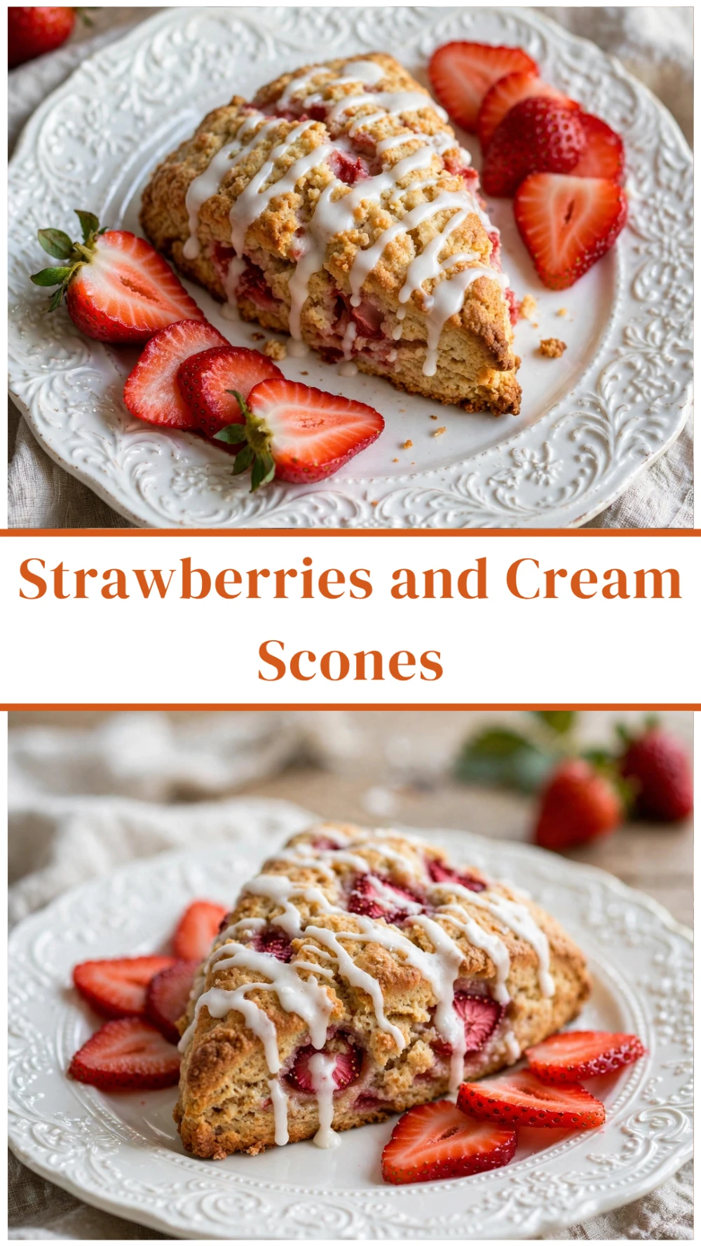 Strawberries and Cream Scones