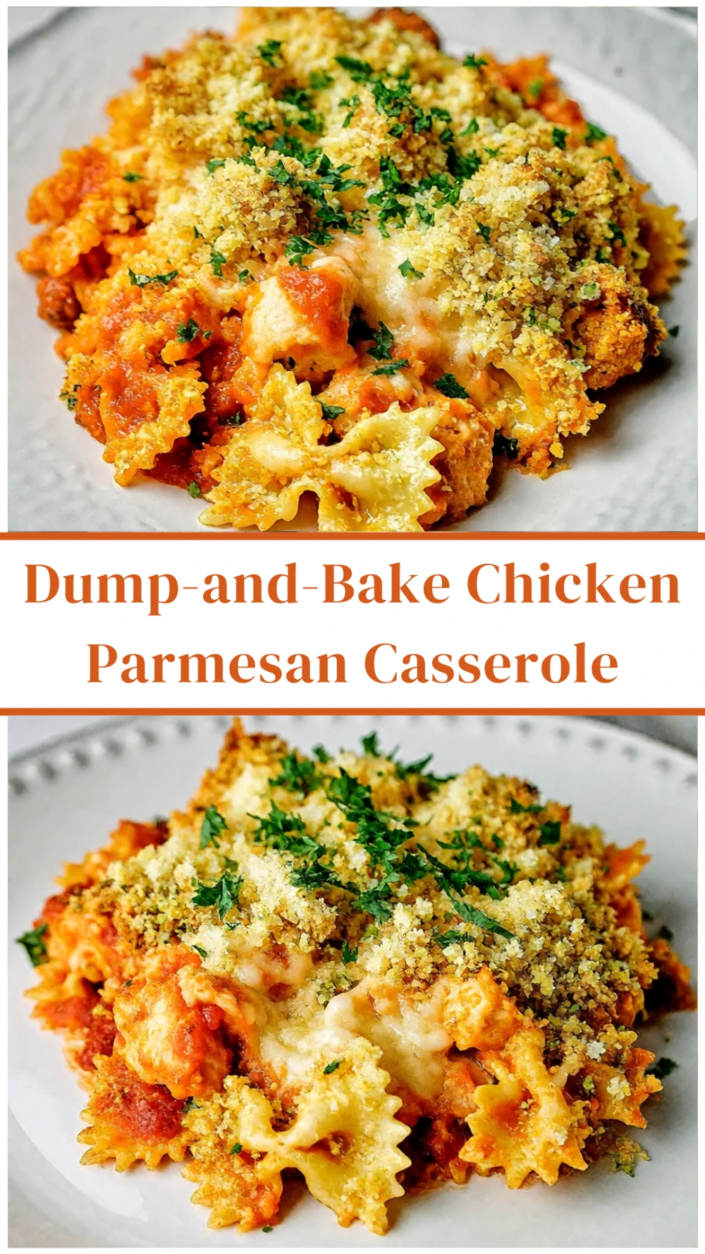 Effortless Dump-and-Bake Chicken Parmesan Casserole