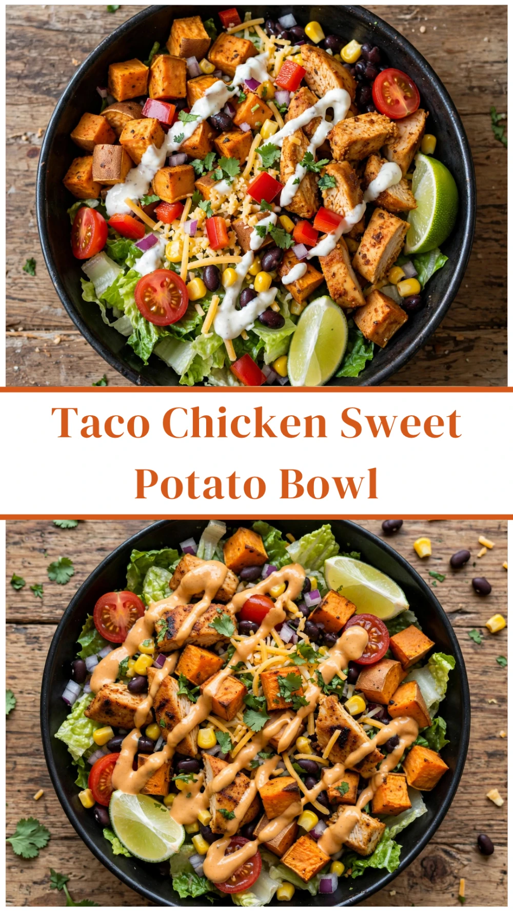 Taco Chicken Sweet Potato Bowl