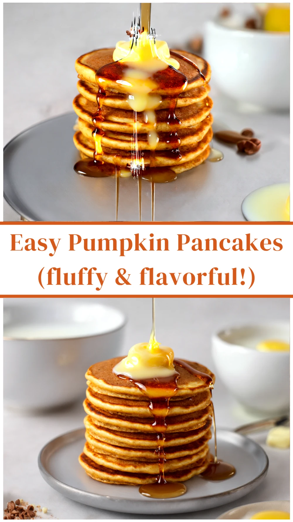 Easy Pumpkin Pancakes (Fluffy & Flavorful!)