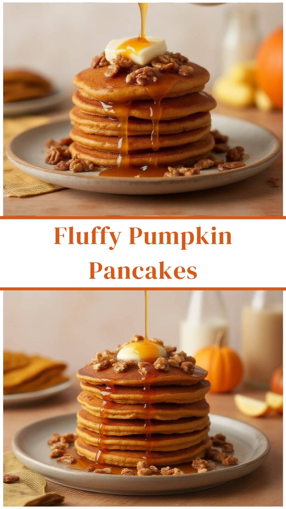 Fluffy Pumpkin Pancakes