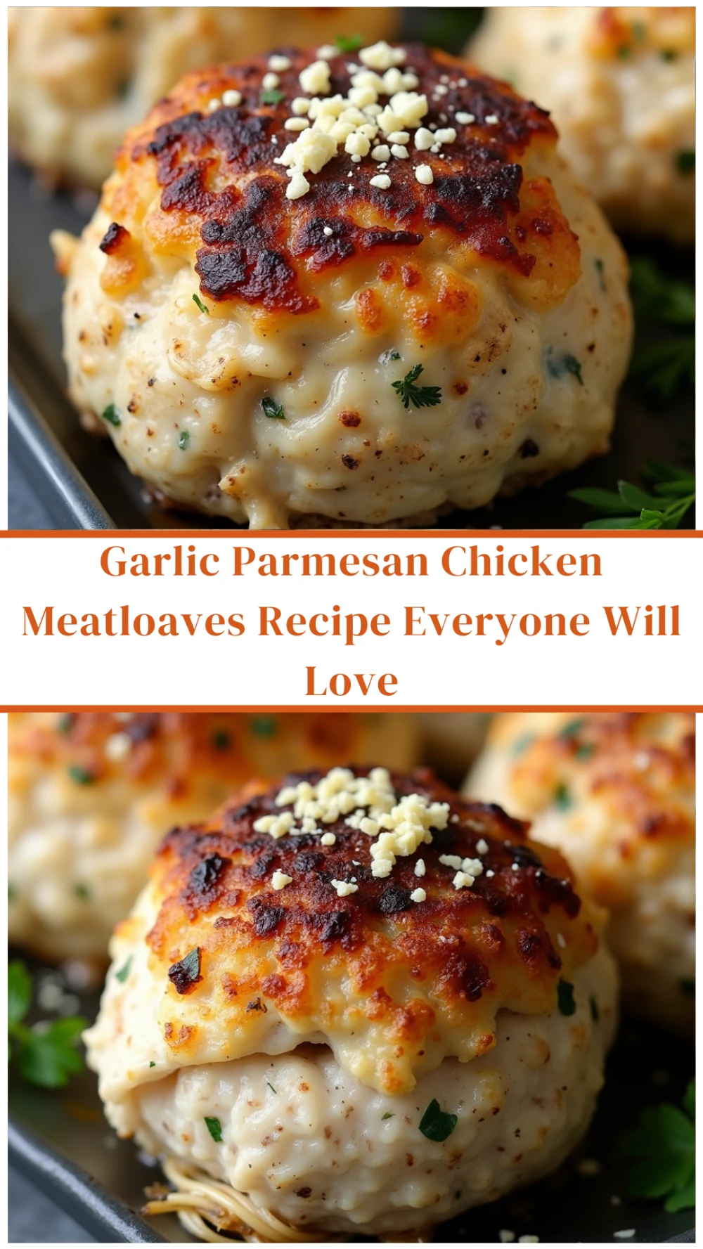 Garlic Parmesan Chicken Meatloaves: A Family Favorite