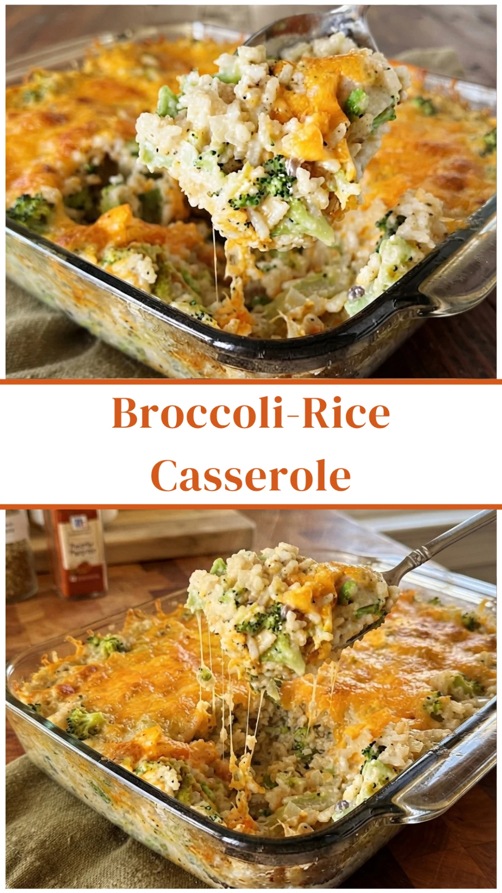 Hearty Cheesy Broccoli-Rice Casserole